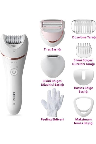 Philips 8000 Serisi BRE720/05 Islak Kuru Epilatör - 8