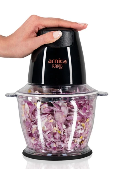 Arnica Rapid Plus GH21134 Elektrikli Doğrayıcı Siyah GH21134 - Resim 2