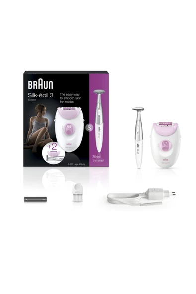 Braun Silk-épil 3 3321 Epilatör / Epilasyon + Bikini Trimmer