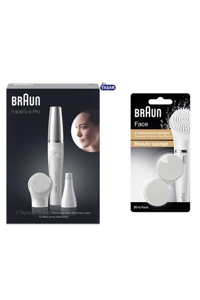 Braun Facespa Pro Serisi (910) Yüz Epilatörü Ve Yüz Temizleme Cihazı + Face Peeling 80-b