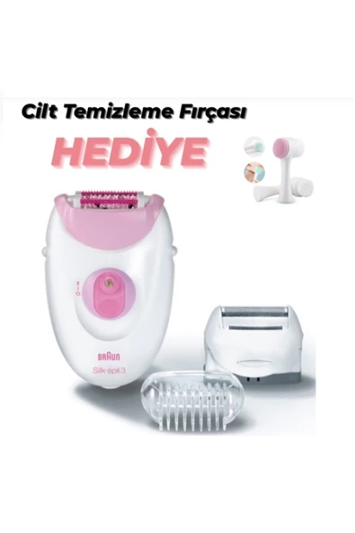 Braun Bacak Ve Vücut Epilasyon Aleti Silk-epil 3 - 3270 -cilt Temizleme Fırçası Hediye-