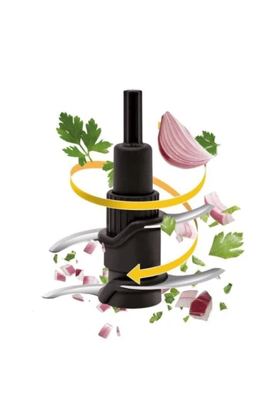 TEFAL Mb4708 Masterchop Powelix Maxi 4 Bıçaklı Rondo ve Doğrayıcı 500 W Siyah - 9100029453 - 4