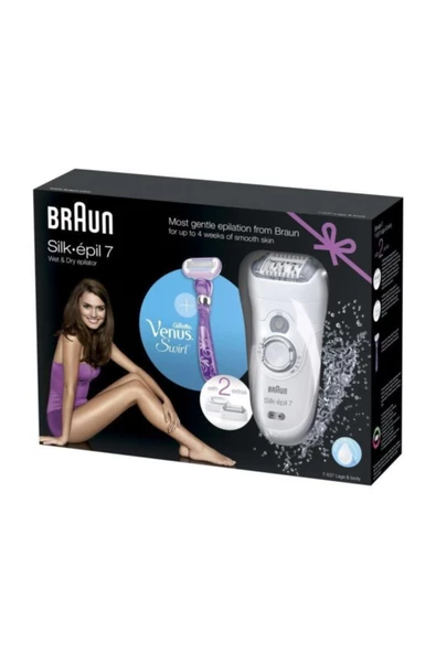 Braun Kablosuz Silk-epil 7 7537 Islak Ve Kuru Epilatör 2 Yıl Islak ve Kuru - 5