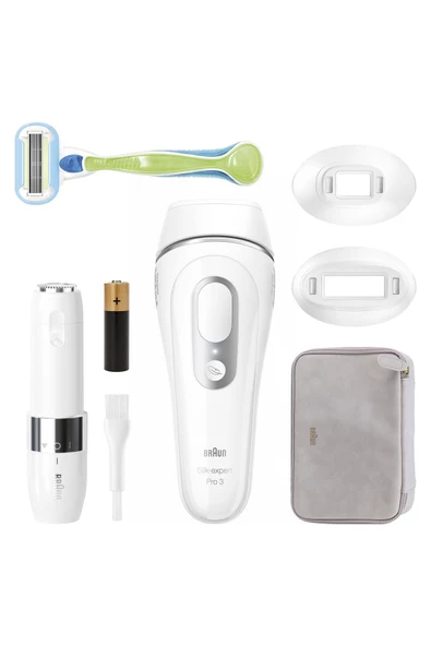 Braun IPL Silk·expert Pro 3, Evde Tüy Alma, Çanta, Venus Tıraş Makinesi, 2 Başlık ile, PL3136 - 7
