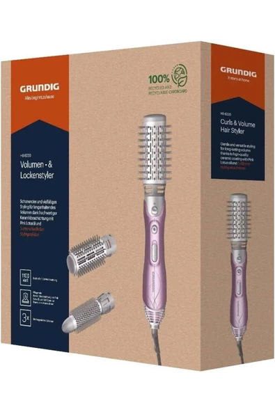 Grundig HS 6220 GlamStyler Saç Şekillendirme Seti