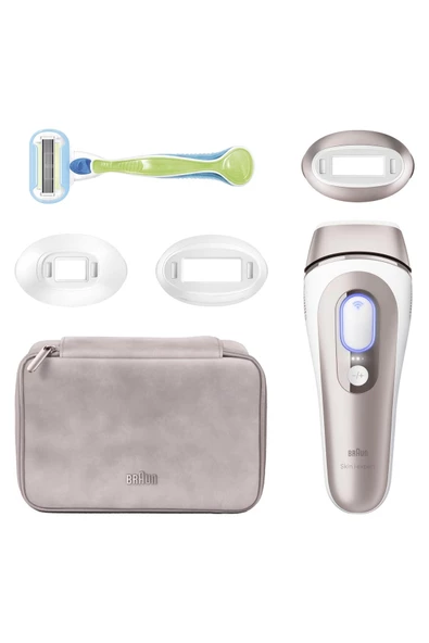 Braun IPL Skin i·expert, Evde Tüy Alma, Ücretsiz Uygulama, Çanta, Gillette Venus, 3 Başlık, PL7253 - 8