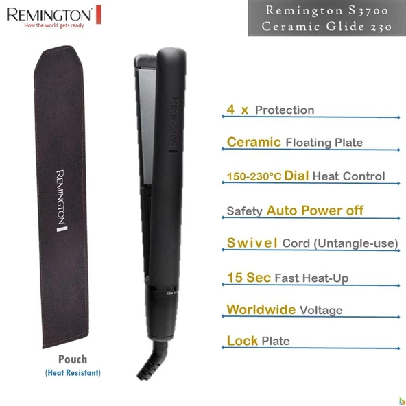 Remington Ceramic Glide Titanyum Seramik Saç Düzleştiricisi S3700 - 7