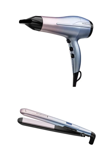 Remington D5408 2200 W Saç Kurutma Makinesi + S5408 Seramik Saç Düzleştirici