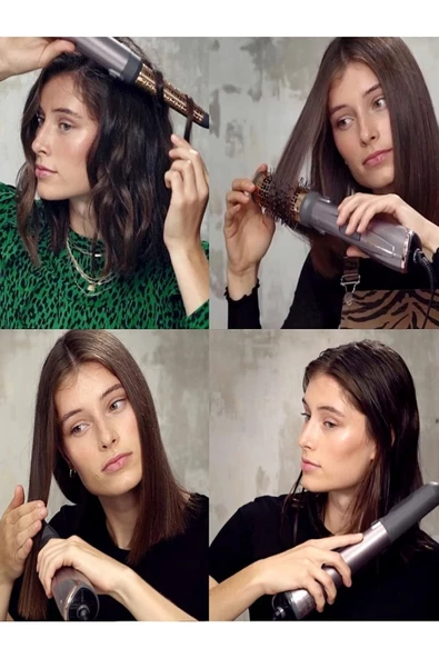 BABYLİSS Air Styler 1000W AS136E Hava Üflemeli Elektriklenme Önleyici Saç Şekillendirici 4 Aksesuarlı Set - Resim 6