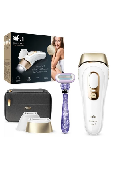 Braun Silk Expert Pro 5 PL5147 400.000 Atımlı, 2 Başlıklı Yeni Nesil IPL + Tasarım Çanta - 7