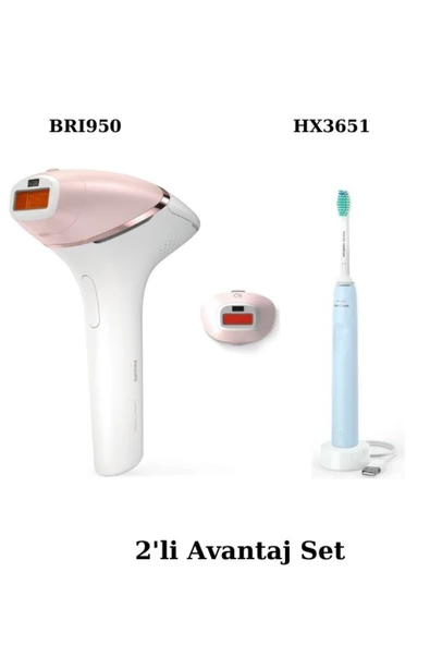 Philips Lumea Prestige Brı950/00 Ipl Lazer Epilasyon + Hx3651/12 2100 Şarjlı Diş Fırçası