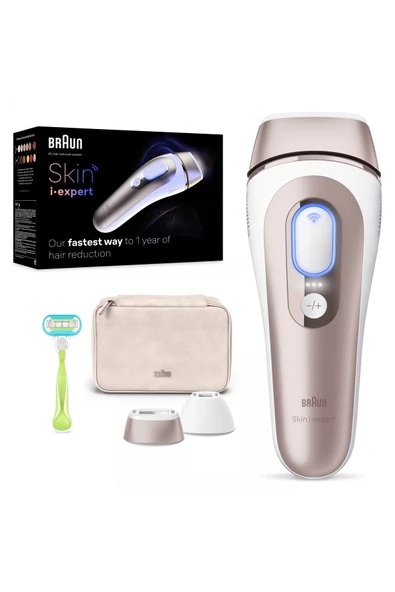 Braun IPL Skin i·expert, Evde Tüy Alma, Ücretsiz Uygulama, Çanta, Gillette Venus, 2 Başlık, PL7147 - 2