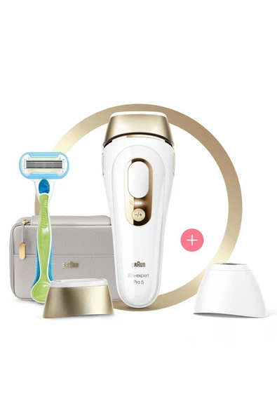 Braun Silk Expert Pro 5 PL5154 400.000 Atımlı, 2 Başlıklı Yeni Nesil IPL + Tasarım Çanta