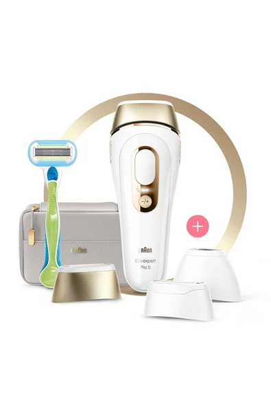 Braun Silk Expert Pro 5 PL5257 400.000 Atımlı, 3 Başlıklı Yeni Nesil IPL + Tasarım Çanta