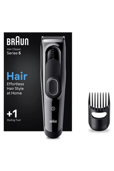 Braun Series 5 HC5310, Erkekler İçin 17 Uzunluk Ayarına Sahip Saç Kesme Makinesi