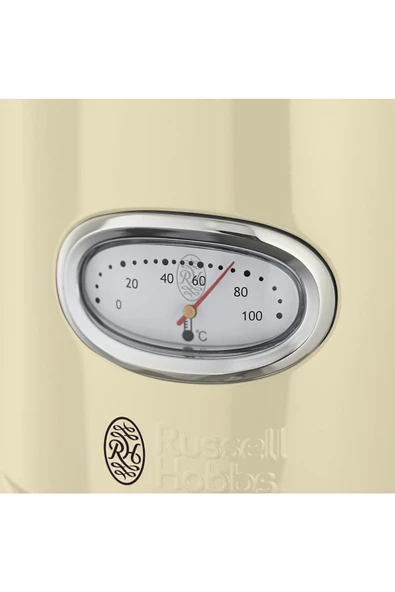 RUSSELL HOBBS Retro Kettle Su Isıtıcı 2400watt Krem   21672-70 - Resim 2