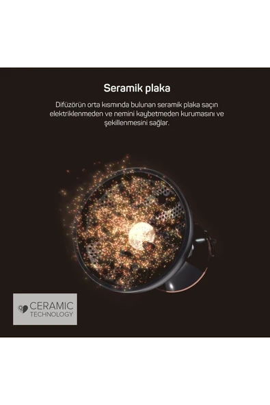 Arzum Ar5086 Bellissima Diffon Ceramic Kıvırcık Saçlara Özel Saç Kurutma Makinesi - Siyah - 5