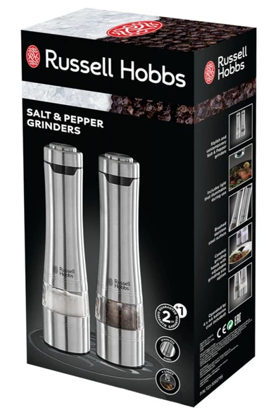 RUSSELL HOBBS Otomatik Tuz Ve Biber Öğütücü Değirmenler 23460-56 2016ST021232250 - Resim 7
