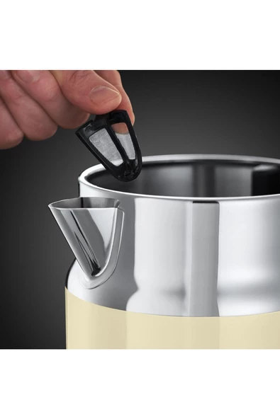 RUSSELL HOBBS Retro Kettle Su Isıtıcı 2400watt Krem   21672-70 - Resim 3