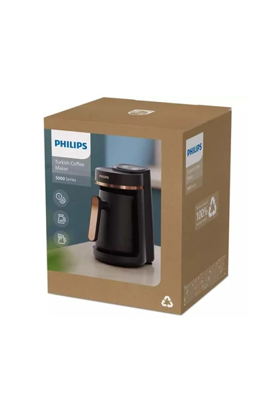 Philips HDA150/60 Türk Kahvesi Makinesi (Siyah/Bakır) - 3