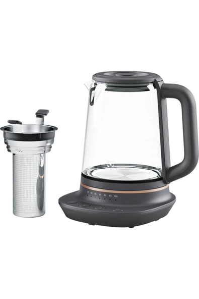 Electrolux Explore 7 E7GK1-8BP 2000 W 1,7 L Demlik Kutulu Cam Su Isıtıcısı Kettle