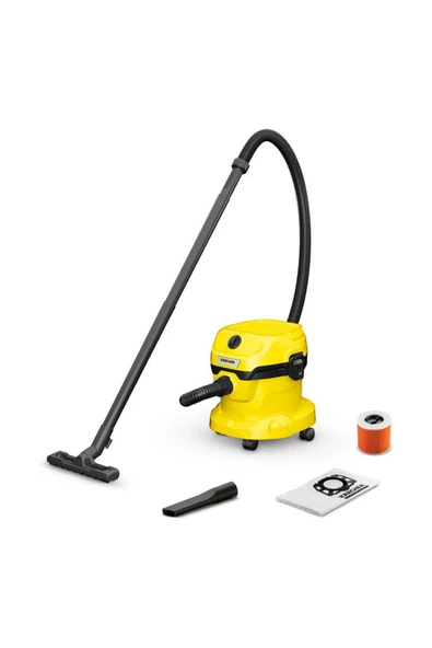 Karcher Elektrikli Süpürge Wd 2 Plus V 1000.0 W, 12.0 L, Sarı Halı Koltuk Yıkama