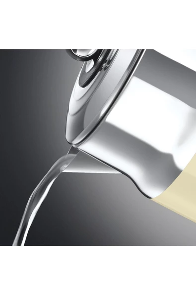 RUSSELL HOBBS Retro Kettle Su Isıtıcı 2400watt Krem   21672-70 - Resim 4