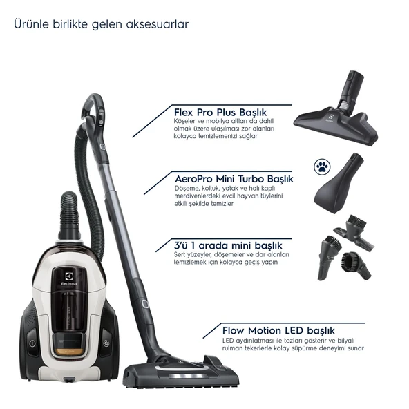 Electrolux Pure C9 PC91-ALRG 72 Db Toz Torbasız LED Başlıklı Elektrikli Süpürge 10 Yıl Motor Garantili - 2