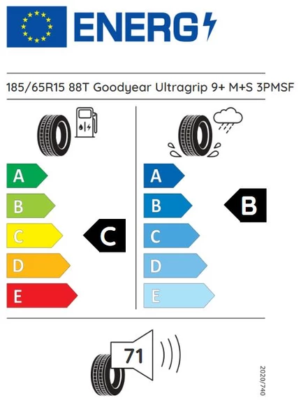 185/65R15 88T UG9 ULTRAGRIP GOODYEAR - 2