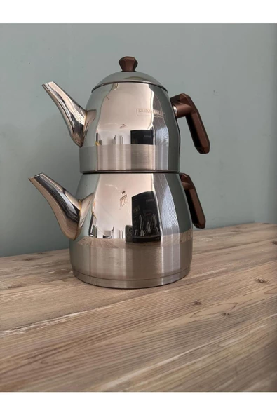 ELMAS ÇELİK ÇAYDANLIK TAKIMI MEGA BOY - 2