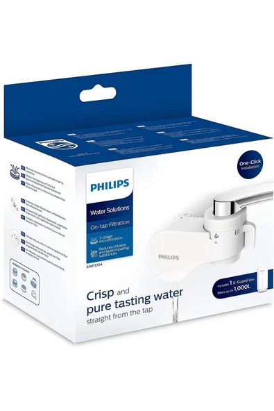 Philips Water Awp3704 Horizontal X-guard On Tap Su Filtresi, Musluklar Için Içme Su Filtresi