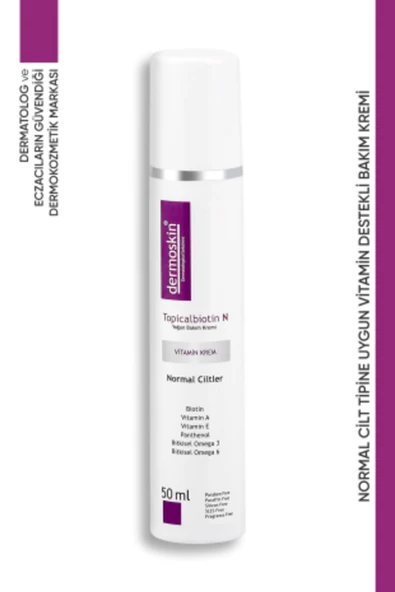 DERMOSKIN TOPICALBIOTIN N VİTAMİN 50 ML KREM - Resim 3
