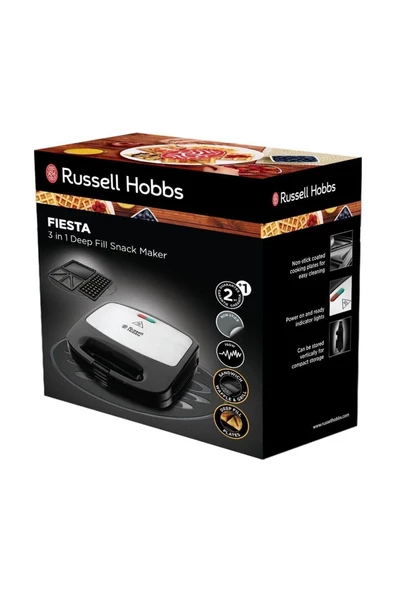 RUSSELL HOBBS 24540-56 3ü 1 Arada Tost Waffle Izgara Makinesi - Resim 2