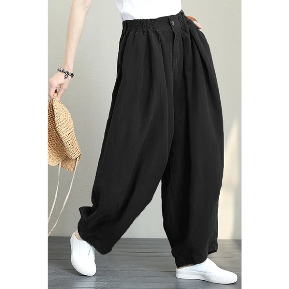 Yazlık Günlük Kadın Şalvar Pantolon - 3