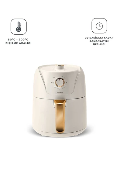 HOMEND Airfryday 2504h 8 Farklı Programlı, Yağsız fritöz 4,3 Litre Airfryer - 6