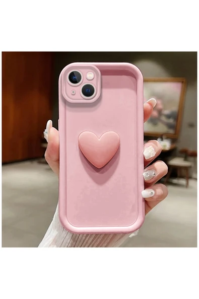 Apple iPhone 14 Uyumlu Kılıf Zebana Amour Silikon Kılıf Siyah - Resim 3