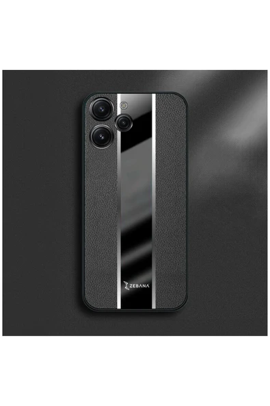 Xiaomi Redmi 12 Uyumlu Kılıf Zebana Premium Deri Kılıf Turuncu - Resim 12