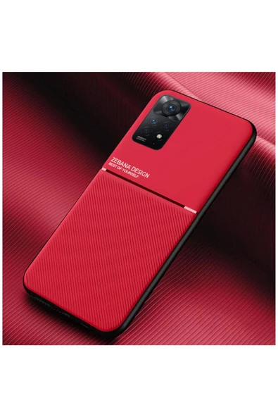Xiaomi Redmi Note 11 Pro Uyumlu Kılıf Design Silikon Kılıf Kırmızı ürün görseli