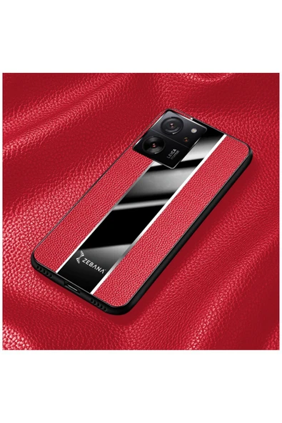 Xiaomi Mi 13t Uyumlu Kılıf Premium Deri Kılıf Turuncu - Resim 7