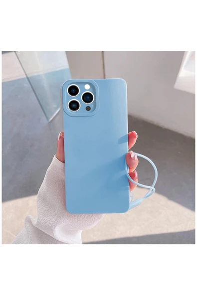 Apple Iphone 14 Pro Max Uyumlu Kılıf Love Yumuşak Silikon Kılıf Açık Mavi ürün görseli