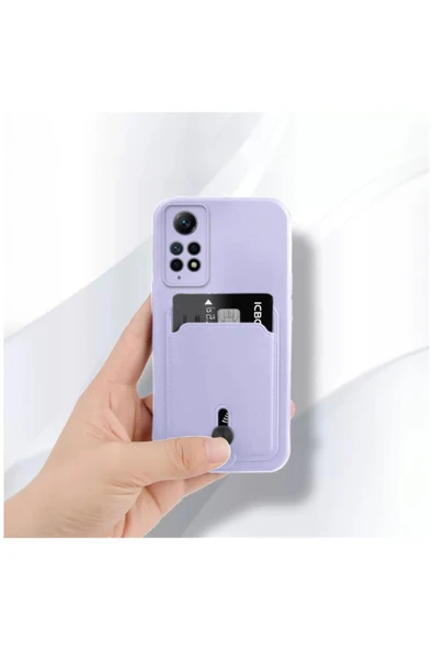 Xiaomi Redmi Note 12 Pro Uyumlu Kılıf Kartlıklı Sweet Yumuşak Silikon Kılıf Rose Gold - Resim 6