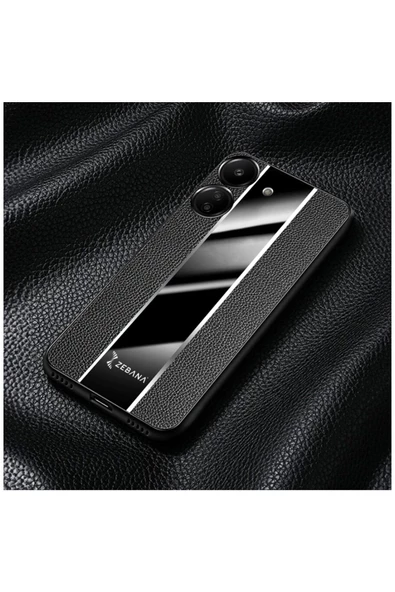 Xiaomi Redmi 13c Uyumlu Kılıf Premium Deri Kılıf Kahverengi - Resim 11