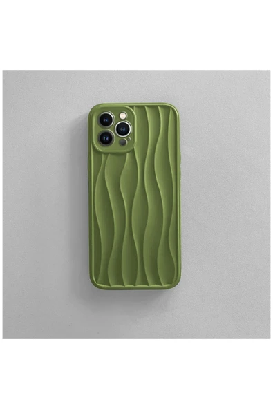 Apple iPhone 15 Pro Max Uyumlu Kılıf Zebana Line Art Silikon Kılıf Gri - Resim 9