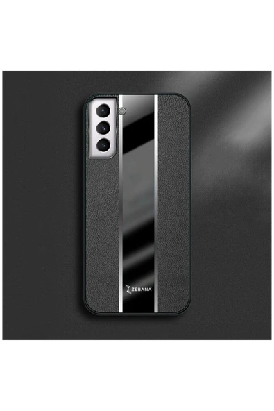 Samsung Galaxy S22 Uyumlu Kılıf Premium Deri Kılıf Turuncu - Resim 12