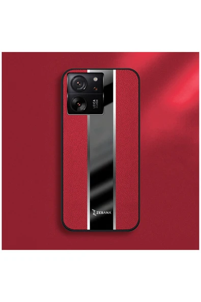 Xiaomi Mi 13t Uyumlu Kılıf Premium Deri Kılıf Turuncu - Resim 6