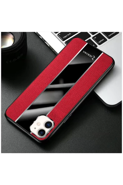 Apple Iphone 11 Uyumlu Kılıf Zebana Premium Deri Kılıf Siyah - Resim 6