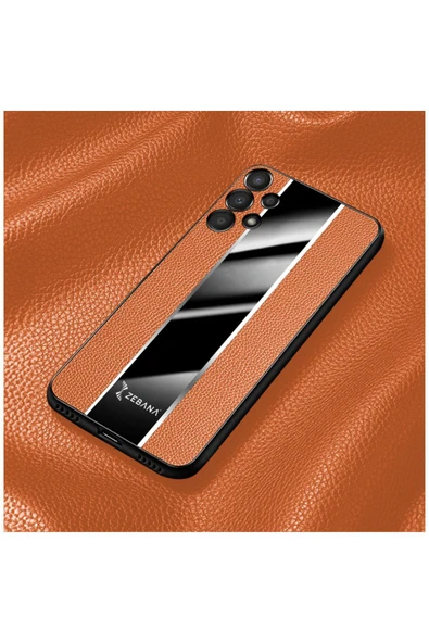 Samsung Galaxy A13 Uyumlu Kılıf Premium Deri Kılıf Yeşil - Resim 11