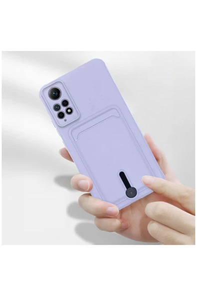 Xiaomi Redmi Note 12 Pro Uyumlu Kılıf Kartlıklı Sweet Yumuşak Silikon Kılıf Rose Gold - Resim 5