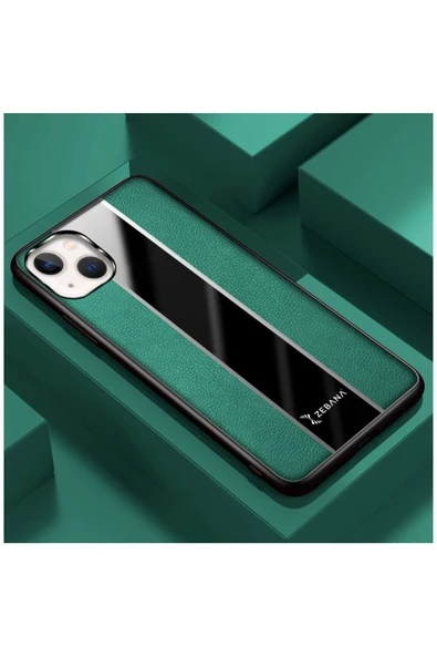 Apple Iphone 13 Uyumlu Kılıf Premium Deri Kılıf Kahverengi - Resim 5