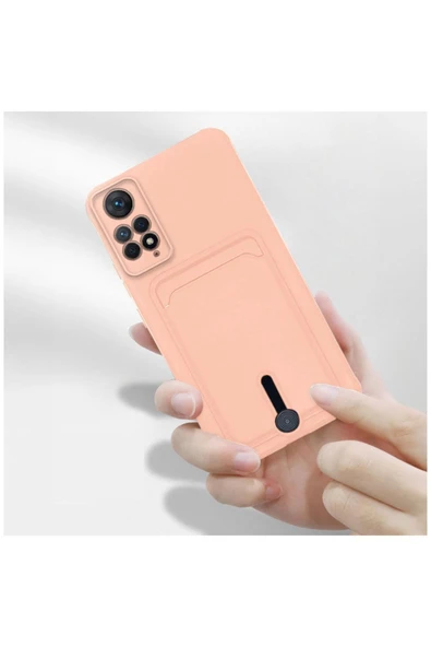 Xiaomi Redmi Note 11s Uyumlu Kılıf Kartlıklı Sweet Yumuşak Silikon Kılıf Lila - Resim 5